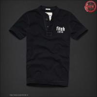 heren abercrombie and fitch henley tee korte t-shirt zwart 1892 Store Eindhoven py91n193